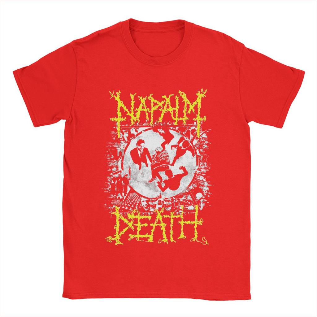 Herren T-Shirts Napalm Death Neuheit 100% Baumwolle T-Shirt Kurzarm Band T-Shirts Rundhals Kleidung Klassisch