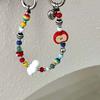 Y2K Beaded Phone Chain Zinc Zinc Alloy Versatile Bag Pendants Creative Colorful Bag Charm  Women