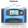 MPPT Solar Charge Controller With LCD Display Double USB Port 100A Auto Solar Charge Battery Regulator for Solar Panel