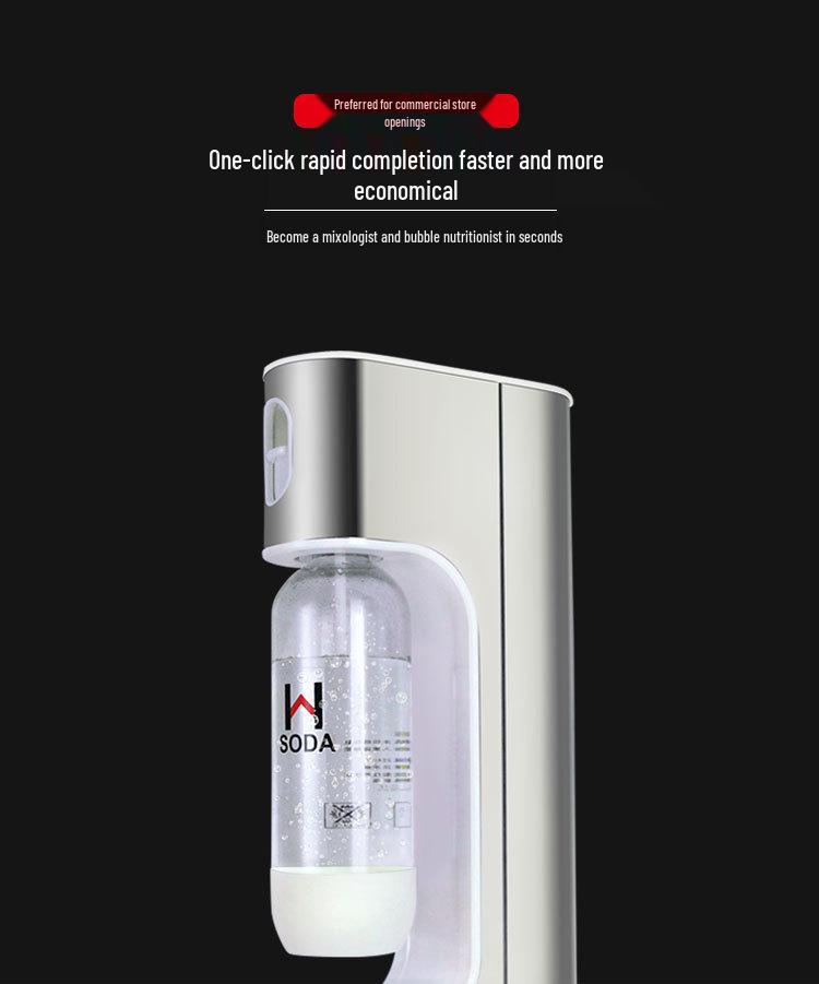 Nibu Soda Water Maker: Home & Commercial Beverage Carbonator for Soda, Bubbles, and Milk Tea.