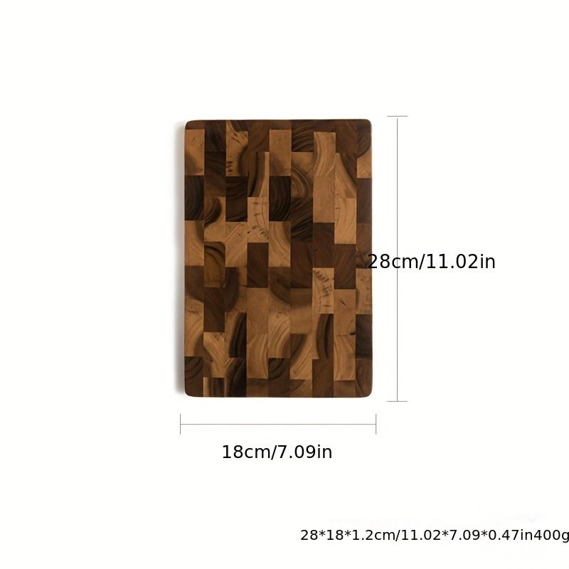 1pc Large Wood Board - Heavy-Duty Wood Grain Chopping Board, Large Leaf Camellia Tree Wood  for Meat, Cheese, Vegetables, Bread