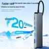Type-C 6-in-1 High-Speed USB 3.0 Hub with 4K60Hz and PD Charging