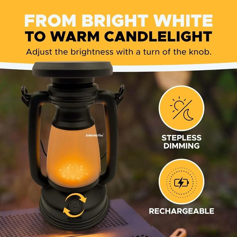 Retro Horse Kids' Handheld Charging Lantern - Safe LED Halloween/Christmas Outdoor Play & Bedroom Night Light for Home/Desk/Bar