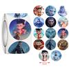 500Pcs Anime Movie Nezha Stickers Diy Scrapbook Phone Reward Seal Label Wall Sticker Kid Toy