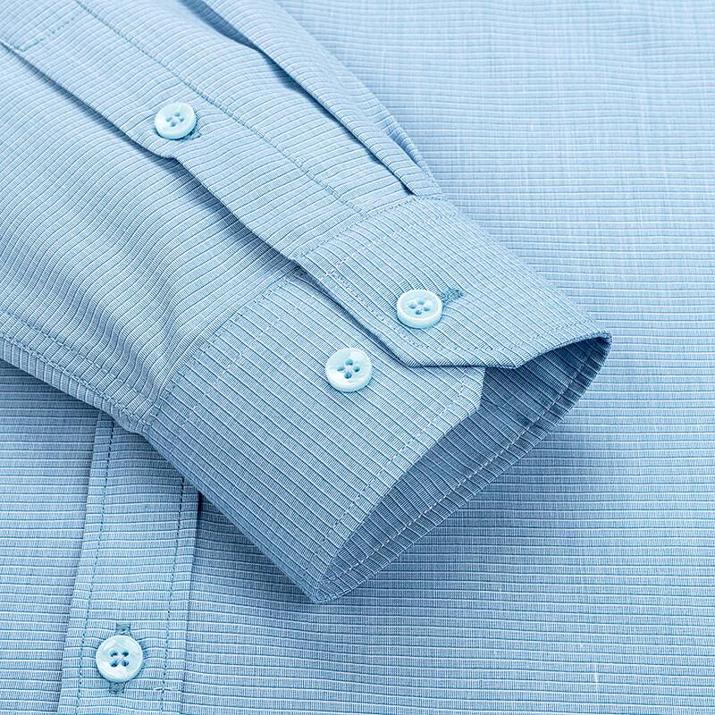FIRS Men's Long-Sleeve Plaid Non-Iron Business Casual Shirt