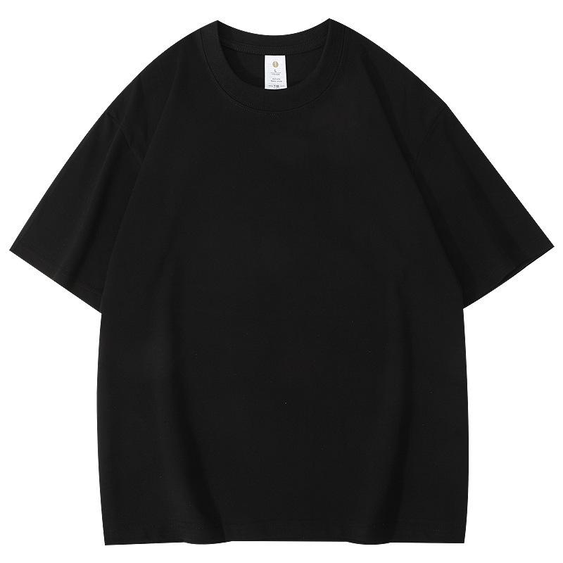 260g High-Quality Double Yarn Ice Cool Heavyweight Loose Drop Shoulder Short Sleeve T-shirt with Custom Logo for Class or Group Uniforms