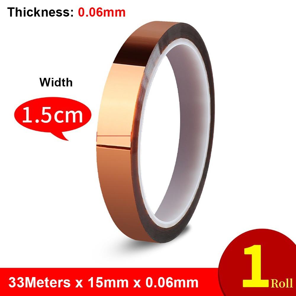 1Roll New 300 DegreeC BGA Tape 33Meters 5-40mm Polyimide Tape Anti-static High Temperature High Temp Tape Electrical Industry