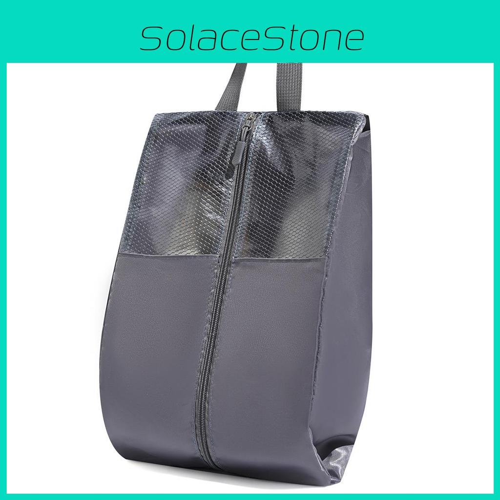Travel Shoe Organizer With Foldable Design And Dustproof Cover For Suitcase Use