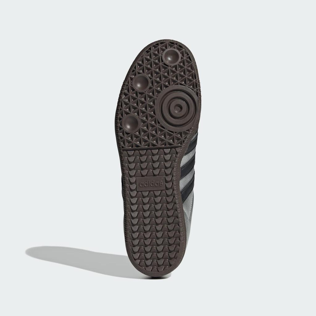 adidas Samba OG Shoes KI8464 Unisex Originals Sneakers Silver Metallic / Core Black / Dark Brown