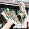 Canvas Men's Shoes  New Low-top Breathable Sports Trend Print Leisure Student All-match Deodorant Non-slip Board Shoes