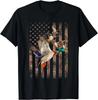 Duck Hunter American Flag Waterfowl Hunting Camouflage Men Gift Unisex T-Shirt