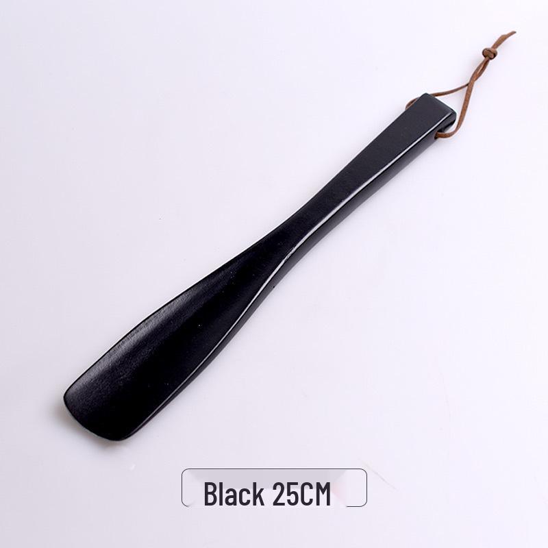 Exquisite Lotus Wood Shoehorn: 2 Colors, 3 Sizes, Durable Wooden Handle.