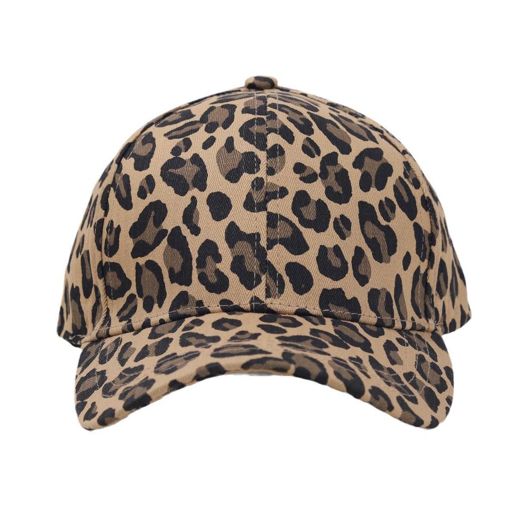 Women's Leopard Print Duckbill Cap - Breathable, Sun Protection for Outdoor Travels