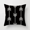 45*45cm Black and White Cushion Cover Waist Pillowcase Nordic Geometric Throw Pillow Sofa Bedroom Pillowslip Car Home Decor