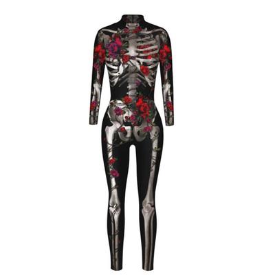 Salopetă Robot Nouă de Halloween Femei Salopetă Sexy Slim Costum Cosplay Petrecere de Halloween Imprimare 3D Catsuit Body