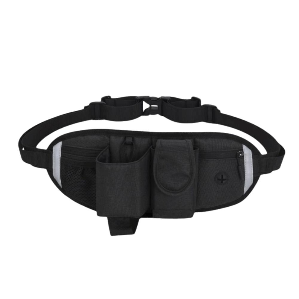 3pcs Zippered Closure Running Waist Bag Adjustable Strap Outdoor Waist Bag For Hiking