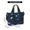 Cute Cartoon Sharks Pattern Travel Duffel Bag Unisex Multipurpose Workout Luggage Bags Lightweight Waterproof Portable Handbag