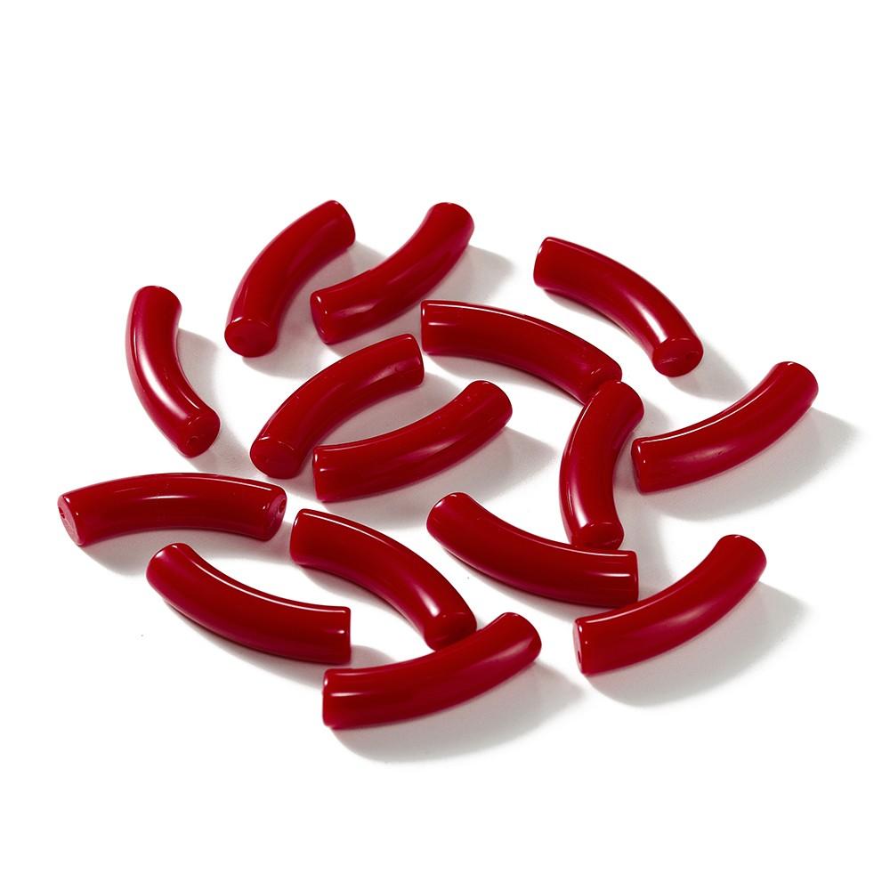 10 Stück/Los 10*33mm Gebogenes Rohrperlen Acryl Gebogene Röhrenperlen für DIY Armband Halskette Anhänger Schmuckherstellung Zubehör