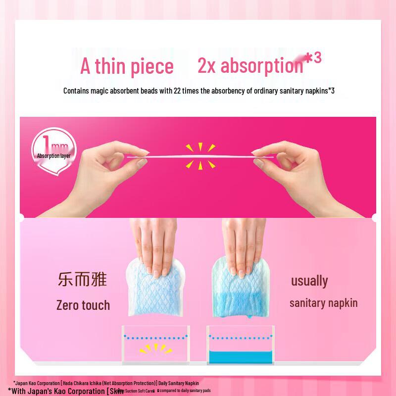 Kao Night Use & Laurier S Ultra Thin Day Use Sanitary Napkin Bundle