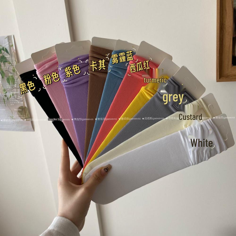 

Korean Stacking Socks - Summer Breathable Solid Color Lightweight Sweat-Absorbent Vertical Stripes Women s Socks 5 pairs (specify colors or random)