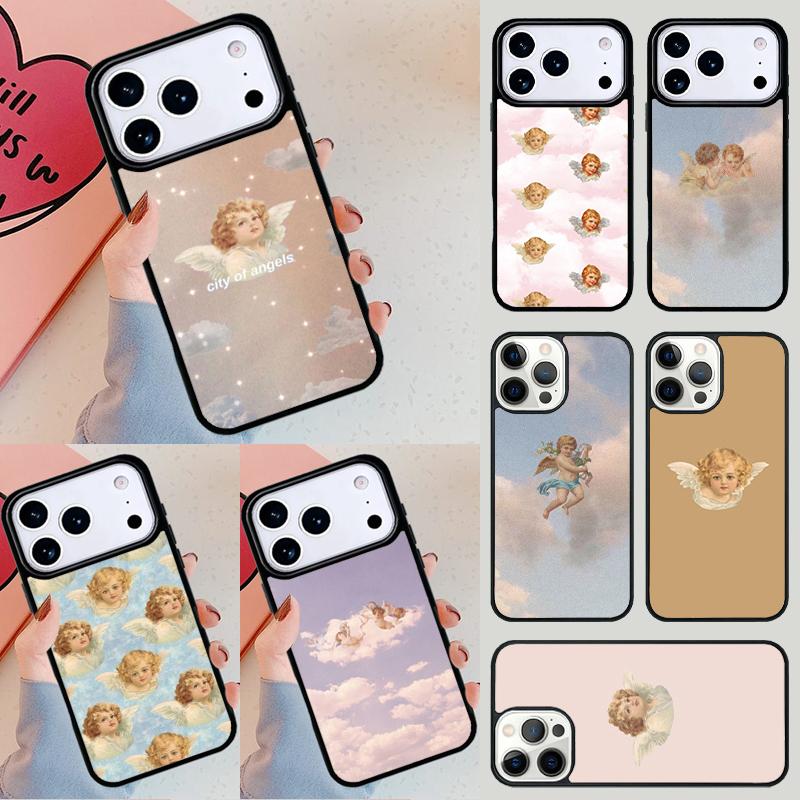 Baby Angels Aesthetic Phone Case For Apple iPhone 17 Air 16E 15 14 Plus 13 12 11 Pro Max Mini Funda Cover