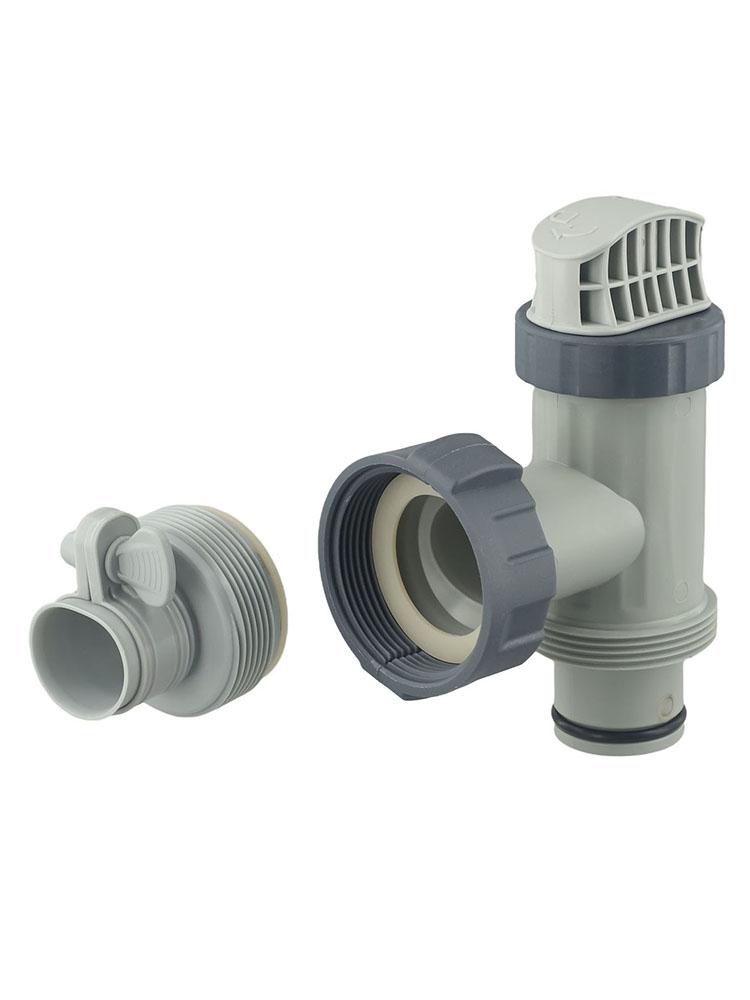 Valvola a pistone per piscina e adattatore per tubo di tipo B compatibile con serbatoi Intex