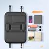 Car Seat Back Organizer Leatherette Back Seat Storage Bag Organizer Multi Pockets AntiKick Mats Car Acceccessories, Backseat Organizer, Compact Design