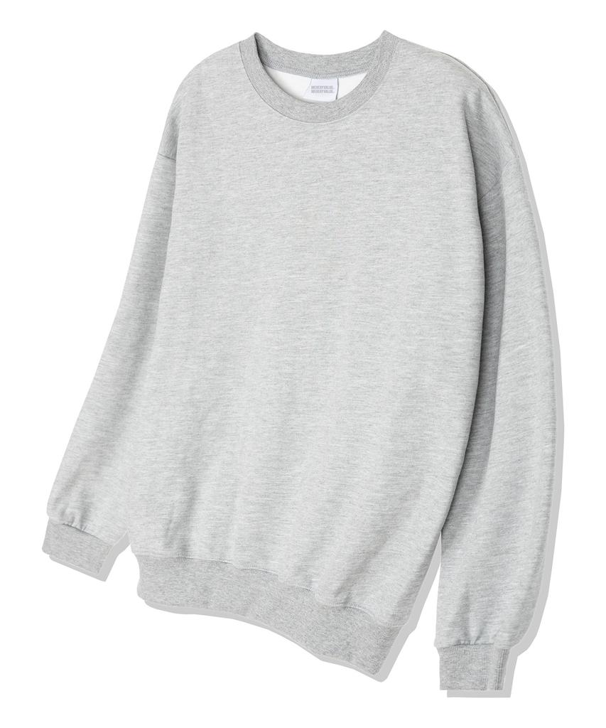 Wibelibellyu Plain Oversized Sweatshirt Gray