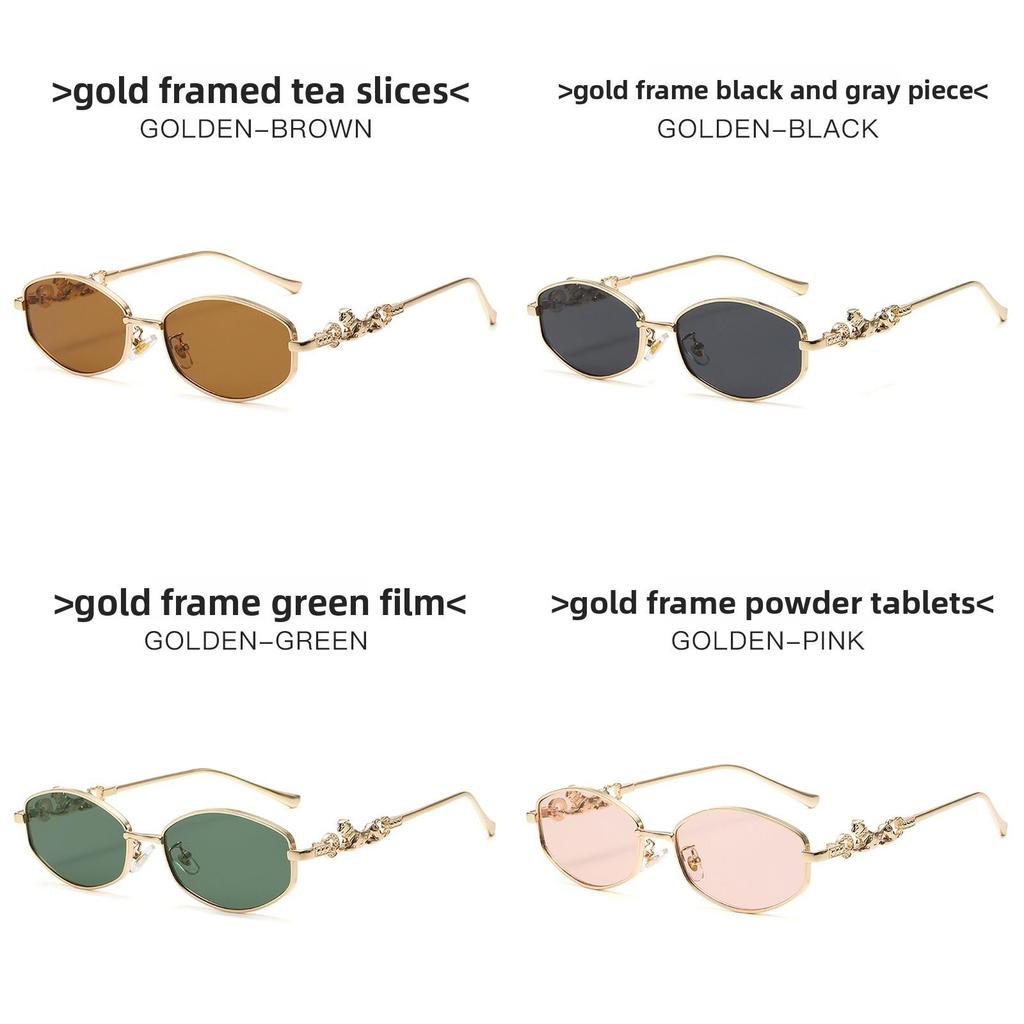 Cheetah Metal Sunglasses With Pc Lenses Uv400 For Fashion Travel And Parties