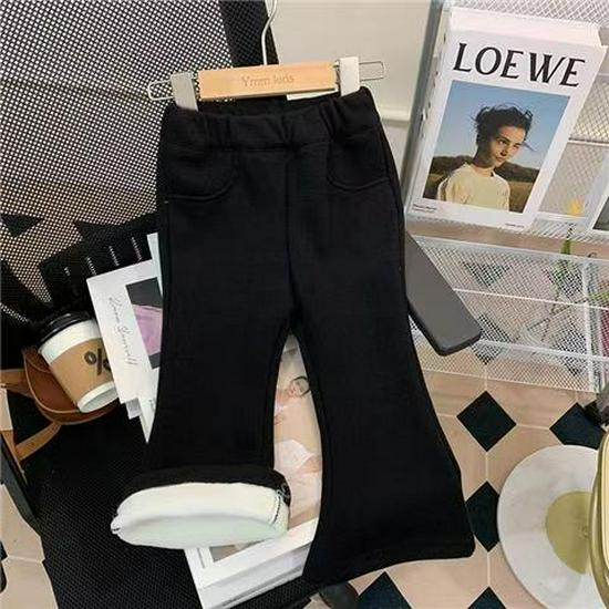 Girls' Velvet Flared Pants - Stylish and Warm, Thickened for Autumn/Winter 2022