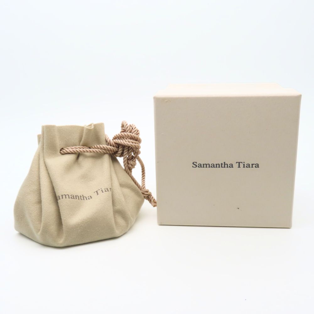 Used Samantha Tiara bracelet Double Silver/Rhinestone 2.3g Pink gold heart