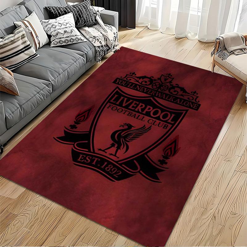 Liverpool Football Club Logo Carpet Suitable As a Non-slip Mat for the Living Room or Bedroom Sofa