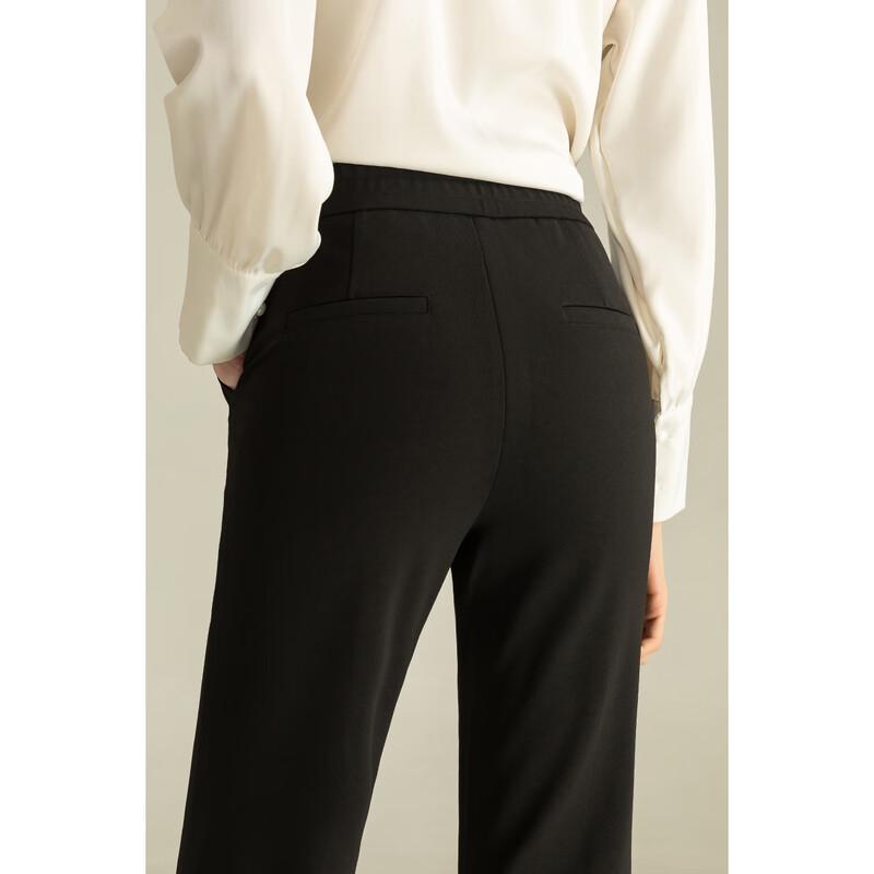 Mengshuya Women's High-Waist Slim Fit Micro Flare Pants