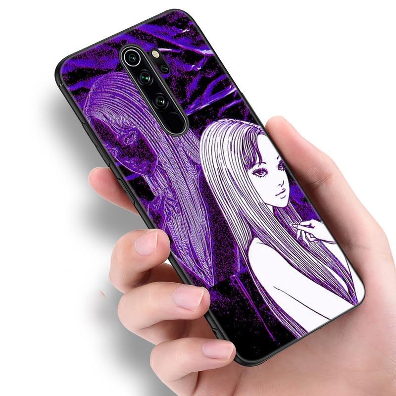 Hororový komiks junji ito Tomie Tees Glitchcore pouzdro na telefon pro Xiaomi Redmi Note 11 10 9 8 Pro 11T 10T 10S 9S 8T 9 9A 9C 9T kryt