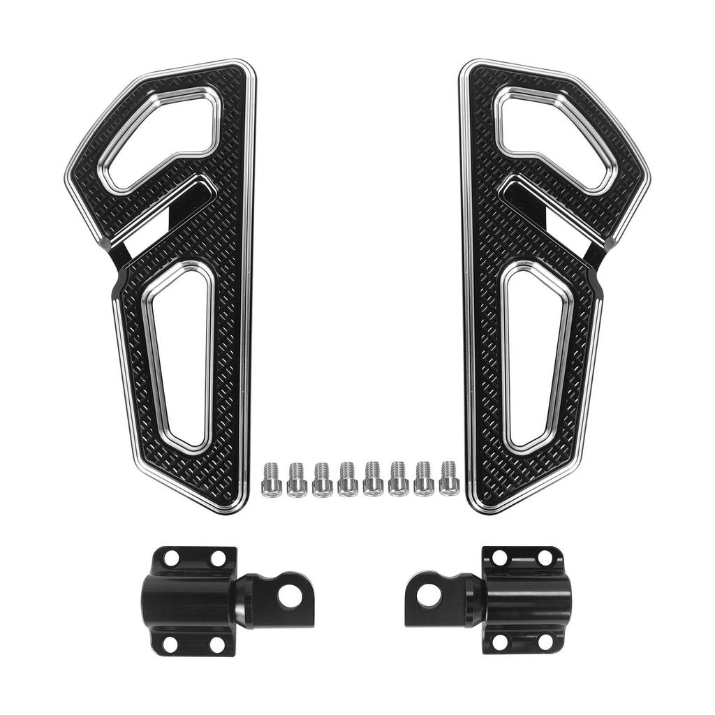 Empire Knight Rear Passenger Footpegs: Motorcycle Accessories for Universal Harley Models