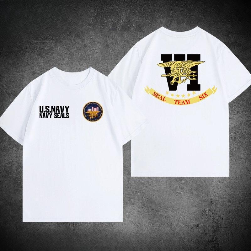 American Navy Seals Themed Tshirt for Military Enthusiasts Style Highquality Unisexs Clothing Women Summer T Shirt