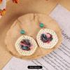 Rattan Fashion Seaside Vintage Ear Jewelry Female Flowers