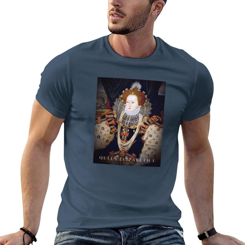 T-shirt Ritratto Regina Elisabetta I Cotone Morbido Resistente