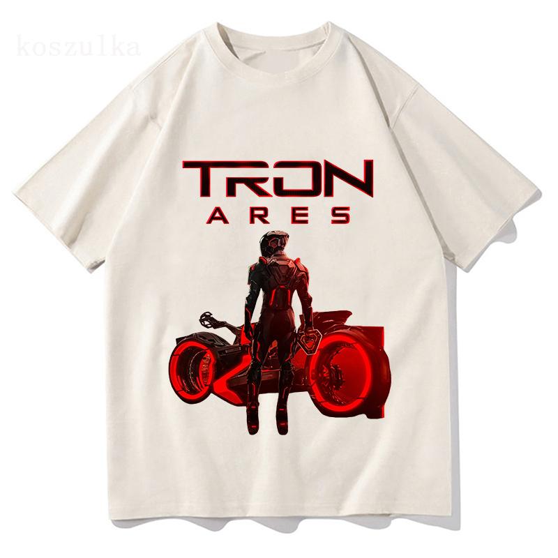Film TRON Ares T-shirt Rock Band Nine Inch Nails NIN Tshirts Cotton Loose Short Sleeve Female Clothing Streetwear Graphic Tees