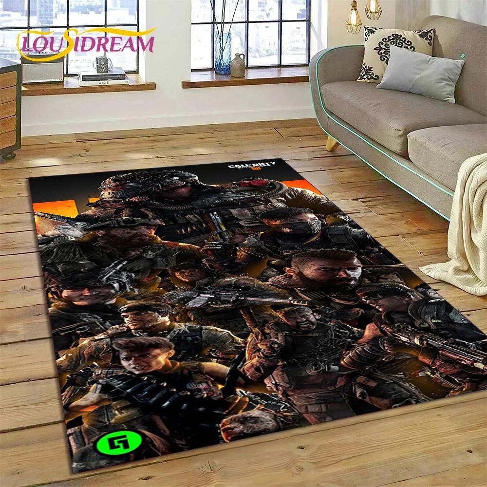 Call of Duty War Game Gamer COD Teppich für Schlafzimmer Wohnzimmer Zuhause Sofadekoration, Kinder Spiel Große Dekoration Bodenmatte Geschenk