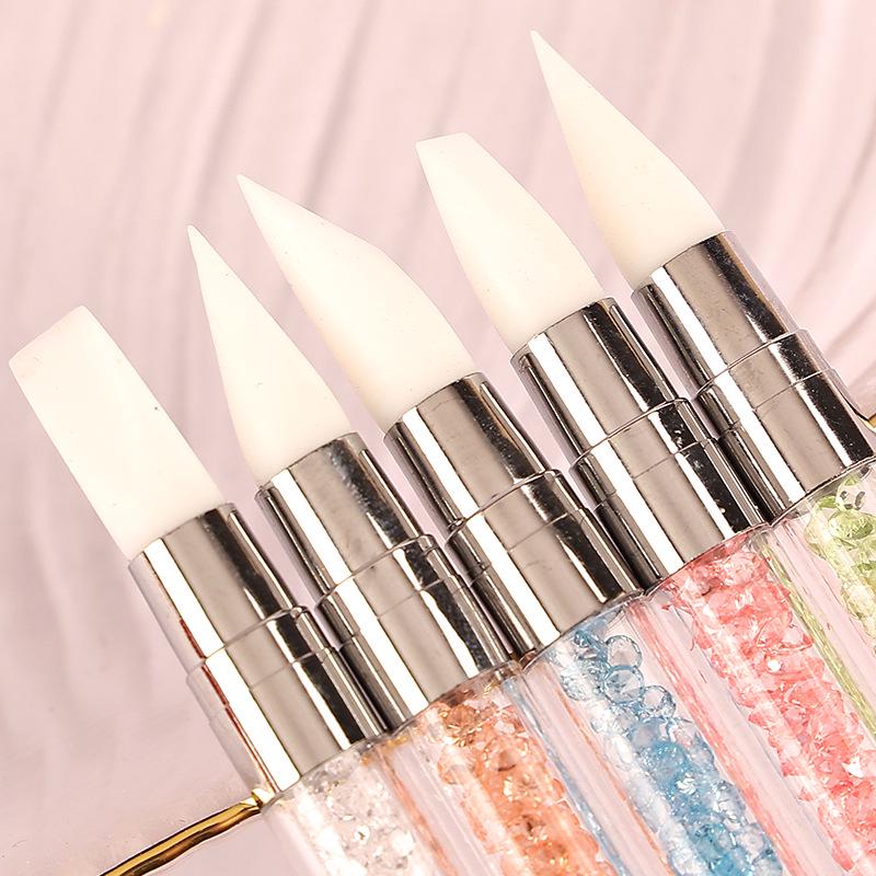 Crystal Double-Ended Silicone Nail Art Pen & Polymer Clay Tool Set