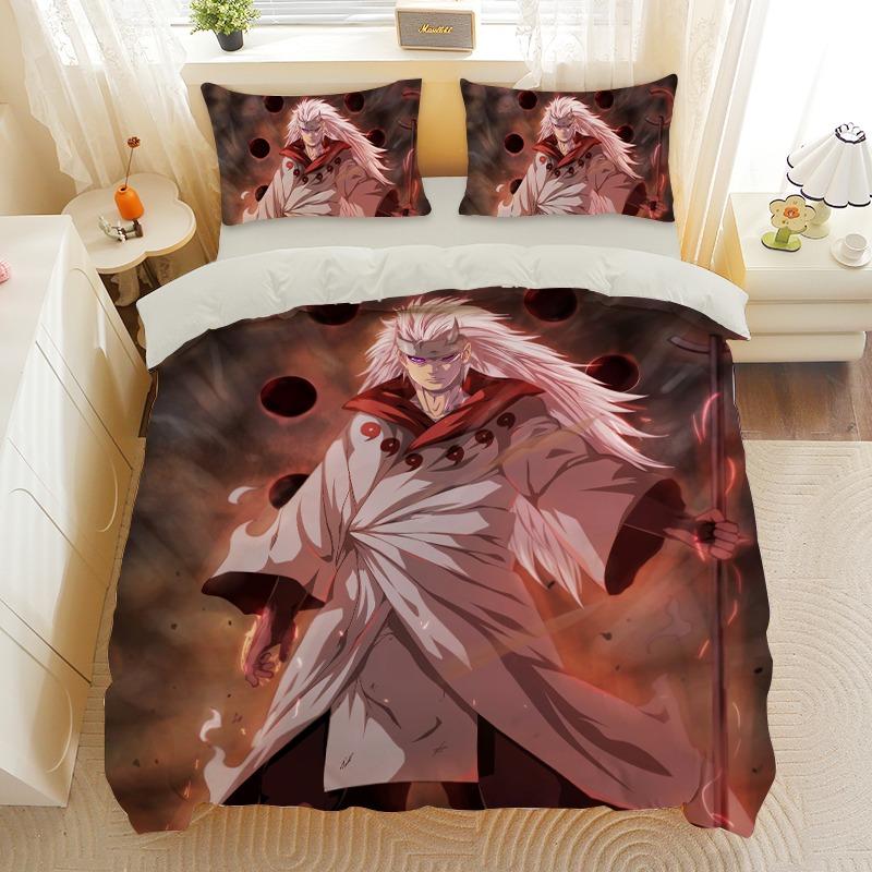 Anime Naruto Naruto Povlak na přikrývku Povlak na polštář Jednolůžko Dekorace ložnice Domov Dětská ložní souprava 135x200cm Dárek pro chlapce a dívku