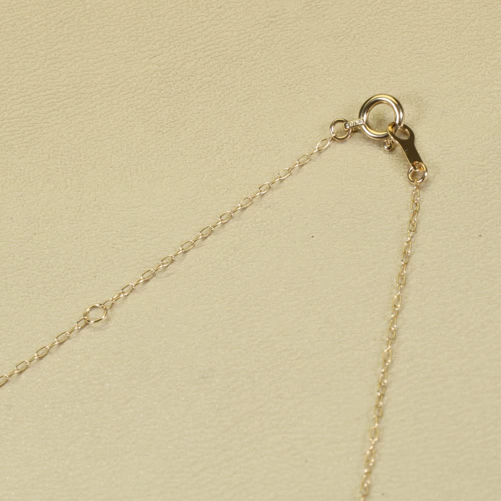 Miss Coral Pendant Necklace Single K18 Yellow Gold Undyed