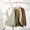 Women's Fleece Lined Sweatshirt Loose Fit Crewneck Pullover Top Long Sleeve Casual Fall Warm Clothes