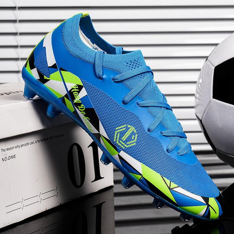 Men New FG Football Boots Sneakers Grass High Quality Breathable Ankle Ultralight Non Slip Male Soccer Shoes MatchFootball Shoes