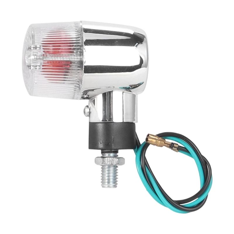 Retro Mini Turn Signal Lamp Indicator Compact Size Simple Wiring Universal Compatibility For Small And Cruiser Motorcycles
