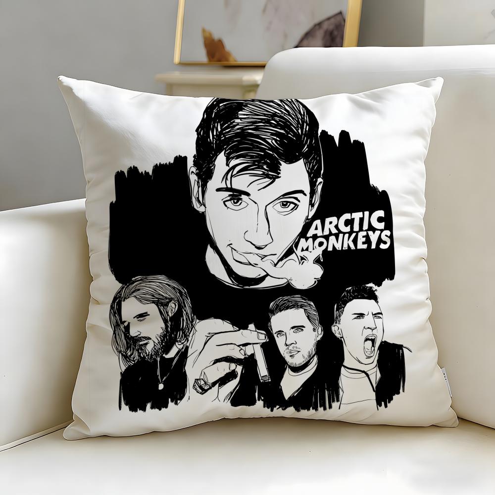 classic band Arctic Monkeys Cushion Cover Soft  EasyWash Pillow Case  Versatile for Couch Bed Travel and Office