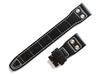 [Import King Original] Watch Parts Compatible with IWC Pilot Watch D-Buckle Strap, Embossed Crocodile Leather, Spitfire, Top Gun, Black, 20/18 Mm