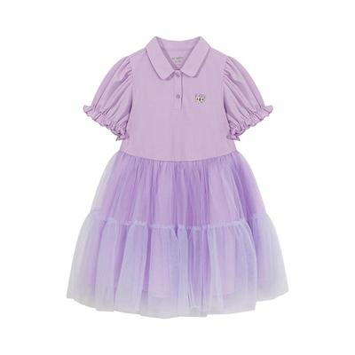 M.Latin Girls' Mesh Polo Summer Dress