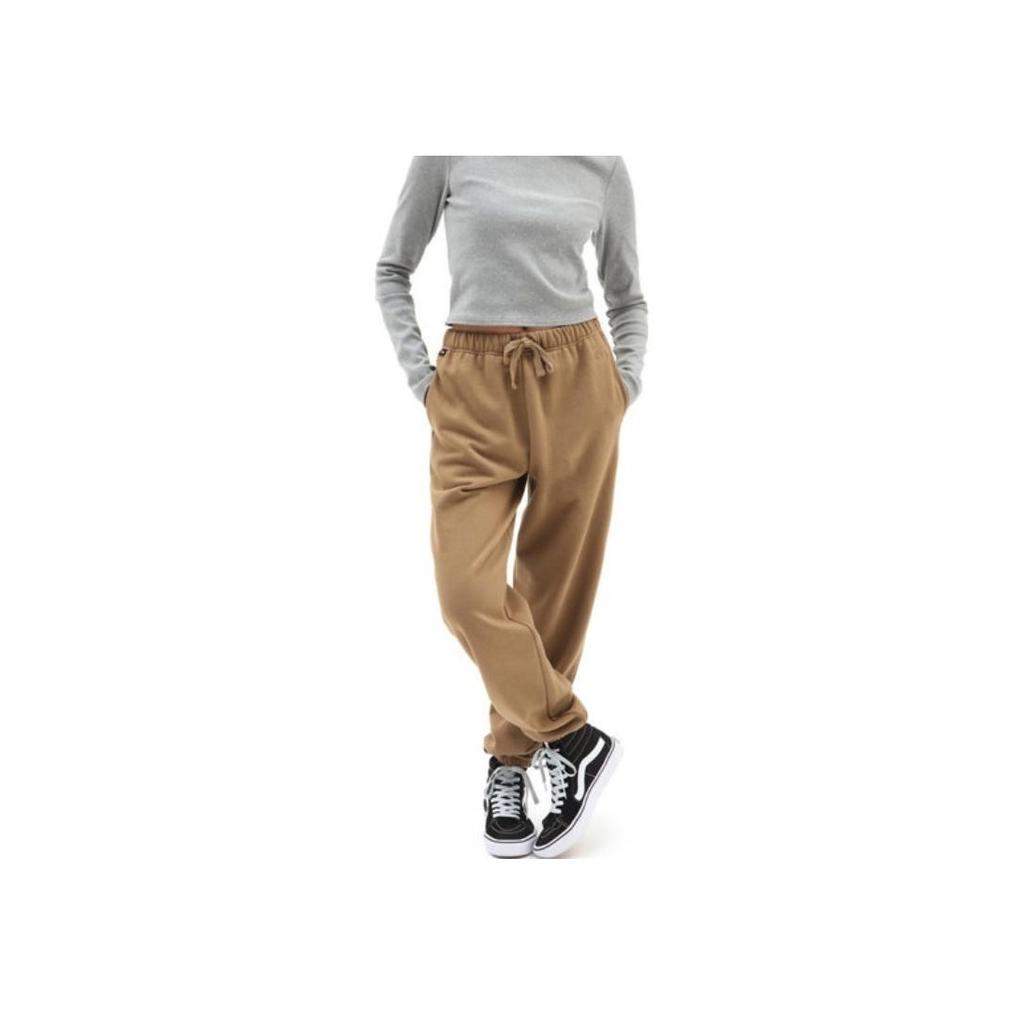 Vans Solid Color Small Logo Embroidered Drawstring Knit Jogger Pants Women Bottoms Yellow VN0A7YS5DZ9
